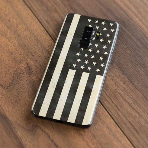 Black & White USA Flag Galaxy S9 Plus Skin